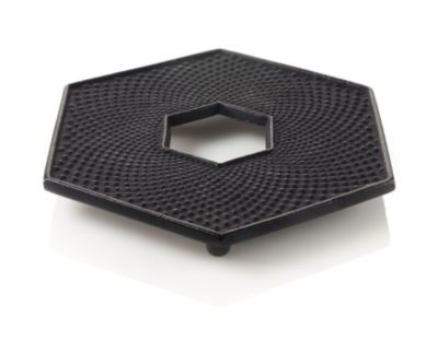 Hexagonal Nailhead Cast Iron Trivet